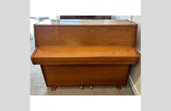 Zender Satin Teak Upright Piano, Used - All Inclusive Premium Package (SN:158260) - Image 3